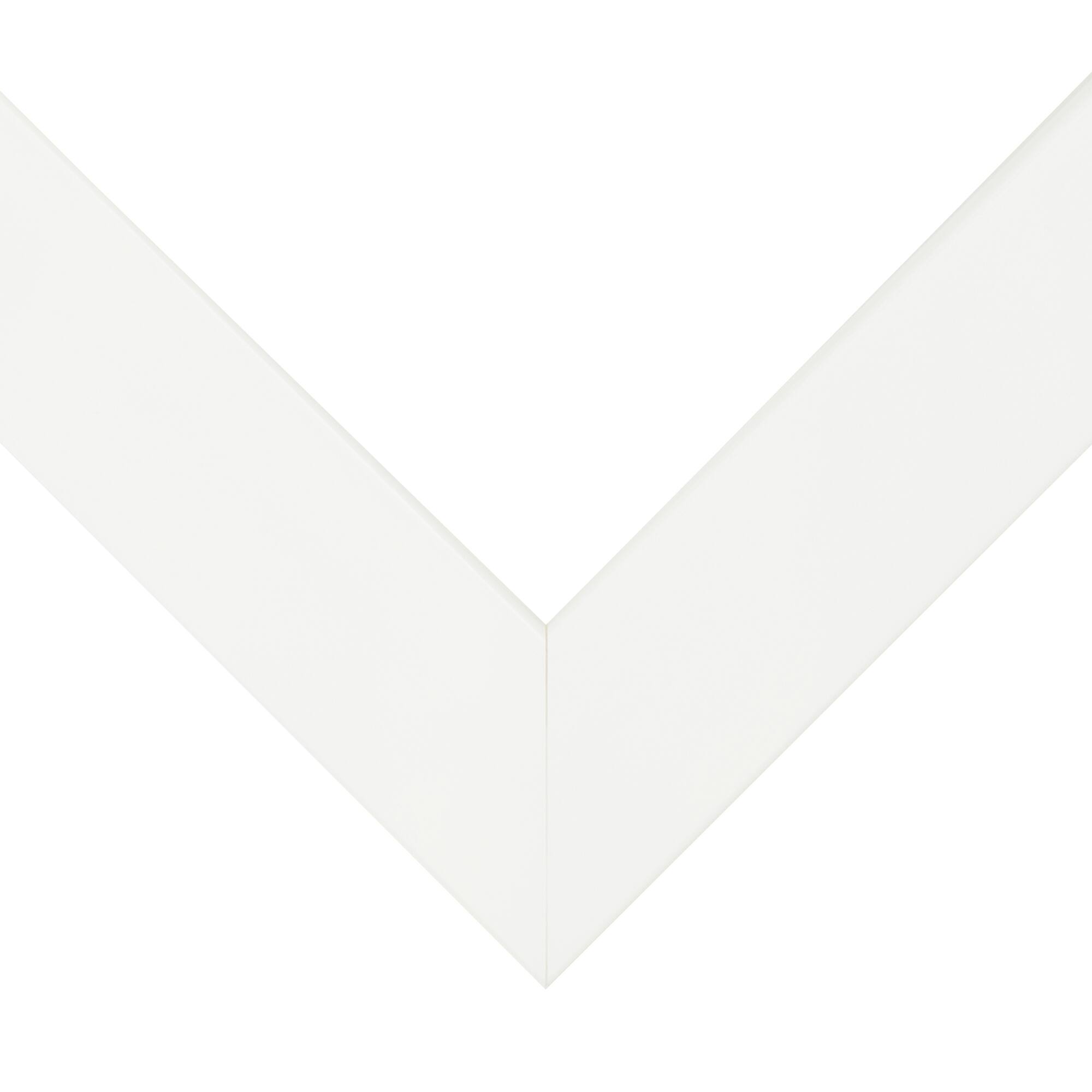 Frame USA Simply Poly White Single Image Picture Frame